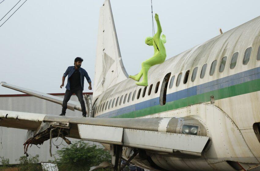  Rs 1 crore worth cargo Flight set work erected for Jai starring Tamil feature film “BREAKING NEWS”