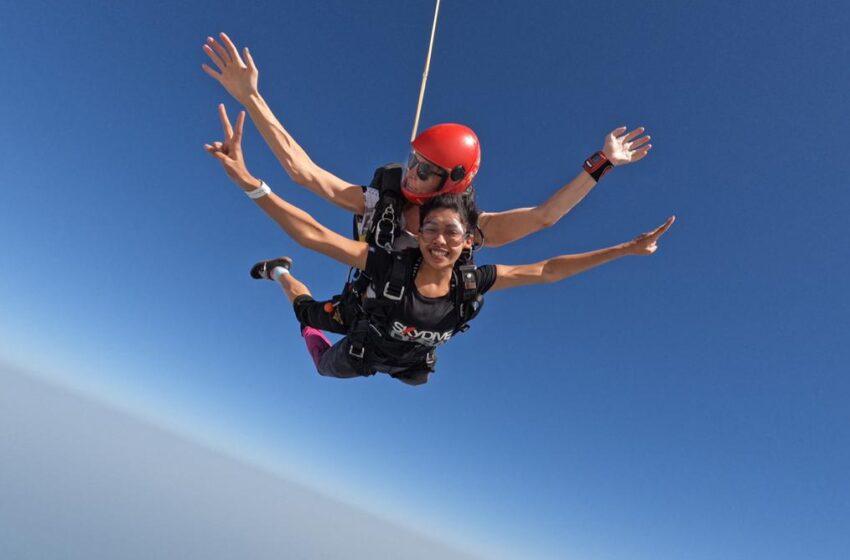  Actress Dushara Vijayan’s unforgettable skydiving experience