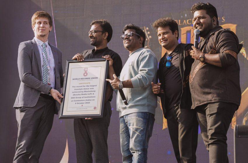  Blacksheep & SNS Group of Institution students gift world record surprise for Yuvan Shankar Raja