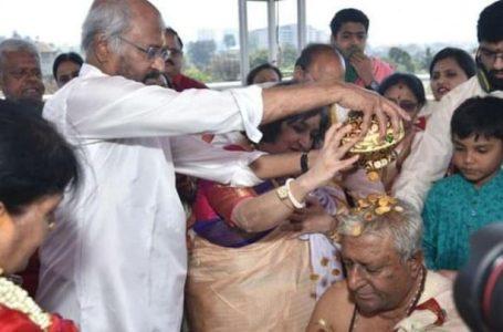 தனது சகோதரரின் 80-வது பிறந்தநாளீல் கலந்து கொண்ட ரஜினிகாந்த்
