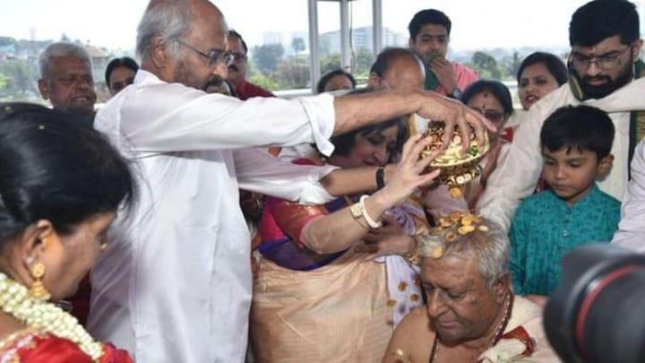  தனது சகோதரரின் 80-வது பிறந்தநாளீல் கலந்து கொண்ட ரஜினிகாந்த்