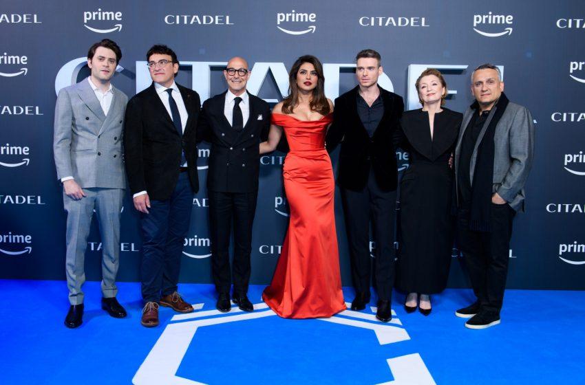  Spies from across the globe come together in London for the premiere of Citadel, the groundbreaking series, from Amazon Studios and the Russo Brothers’ AGBO