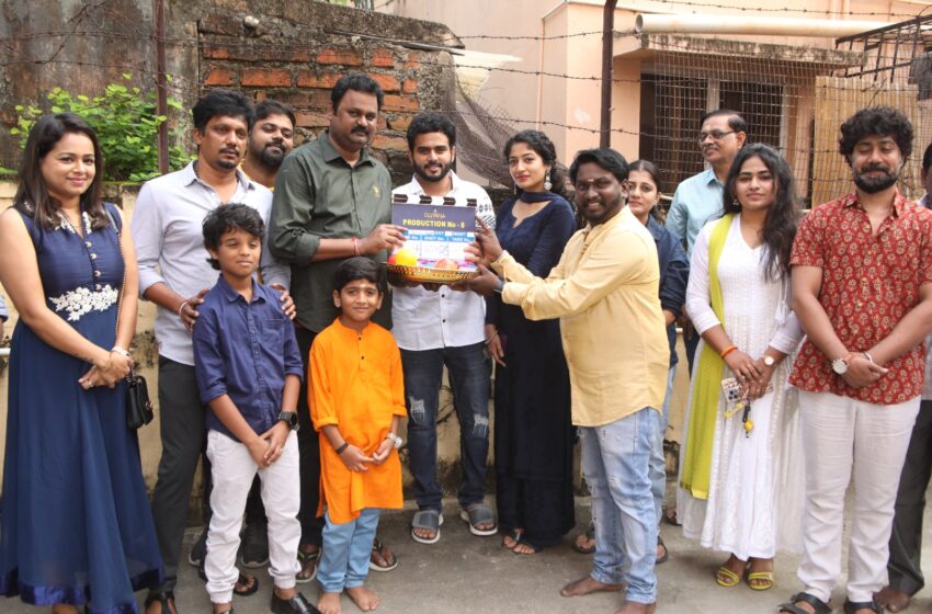  Olympia Movies S. Ambeth Kumar presents Filmmaker Hemanathan R’s directorial RJ Vijay-Anjali Nair starrer “PRODUCTION NO:8” shooting starts with a Pooja ceremony